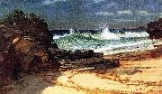 Albert Bierstadt Beach at Nassau Sweden oil painting artist